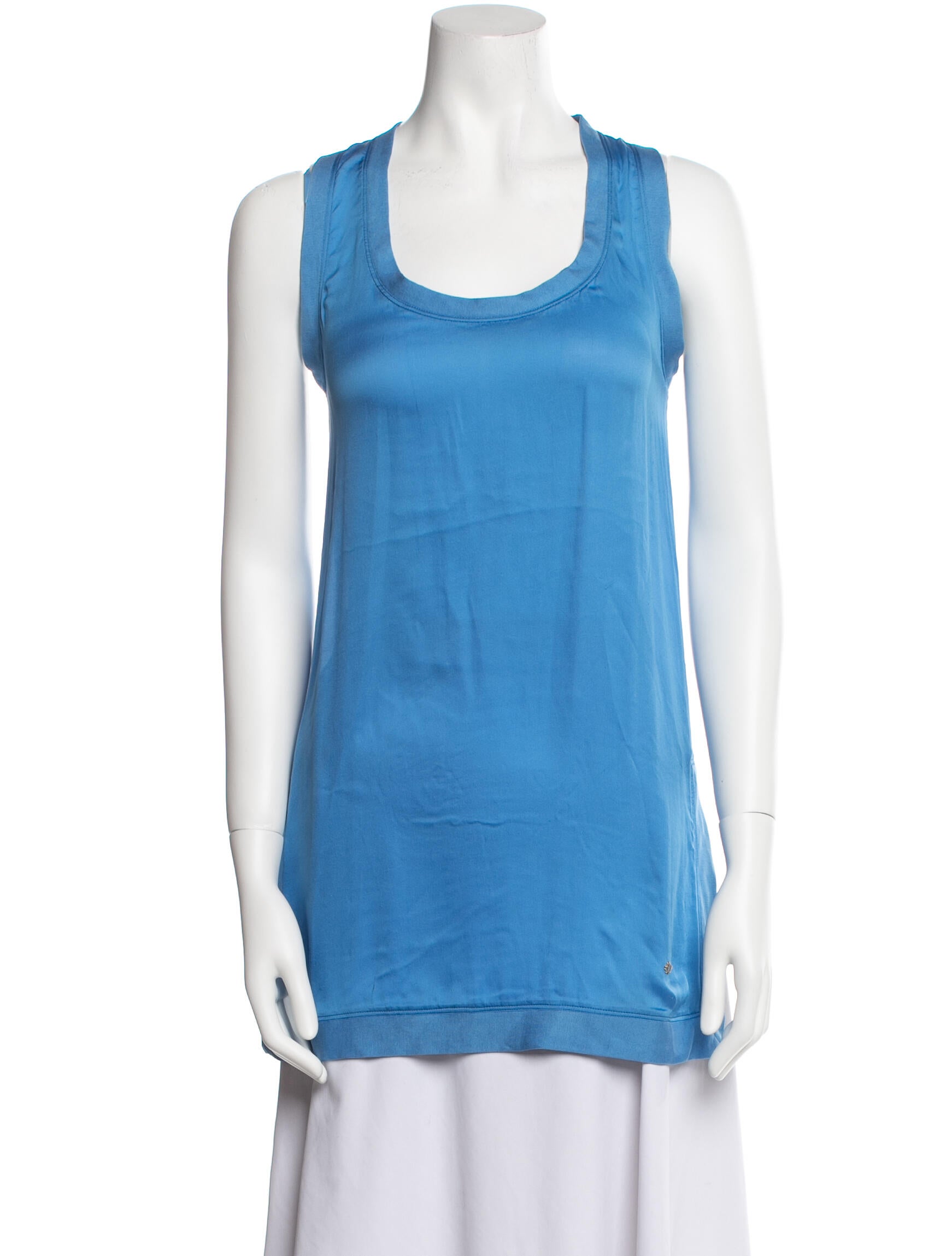 Dsquared² Silk Scoop Neck Top