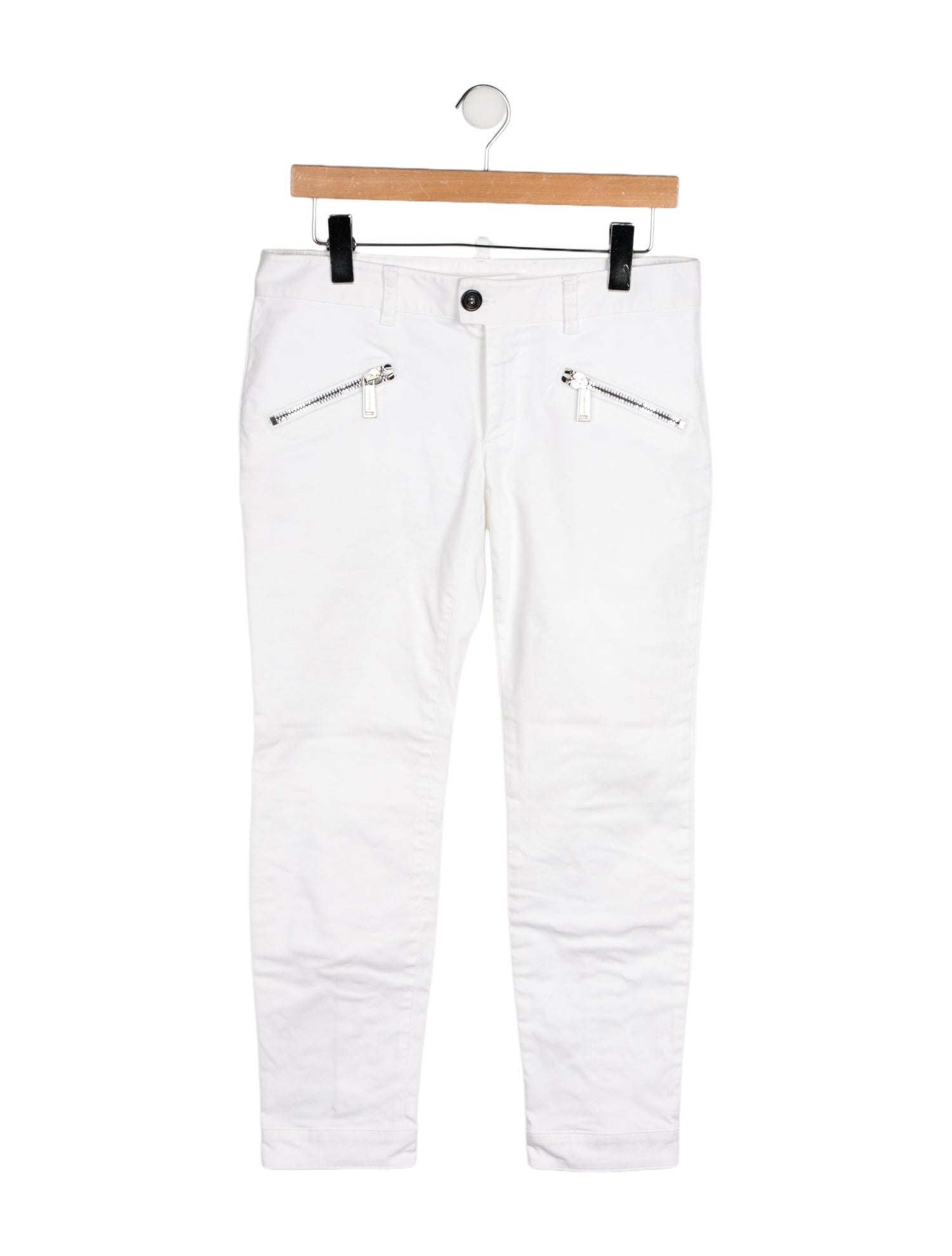 Dsquared² Mid-Rise Straight Leg Jeans