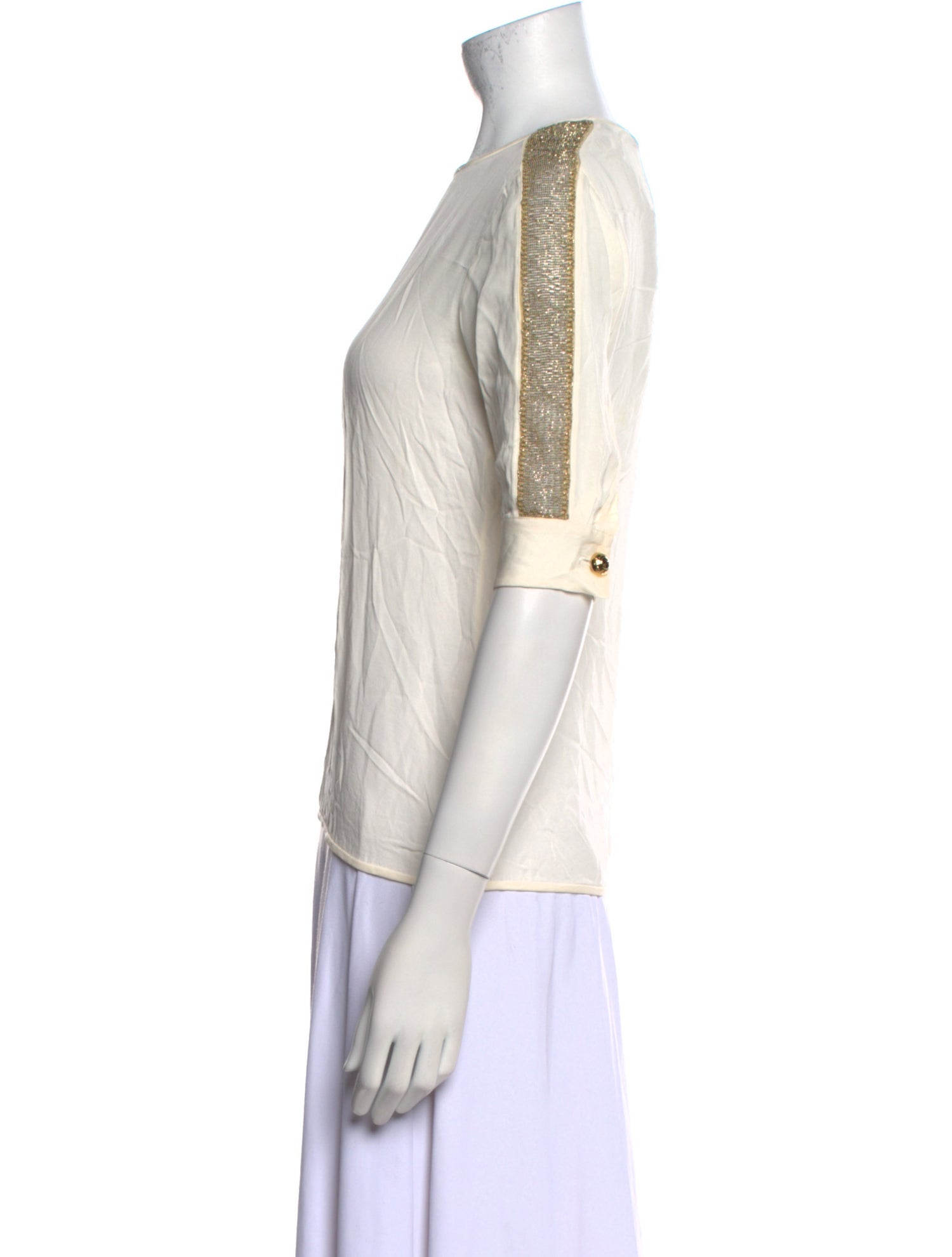 Dsquared² Silk Crew Neck Top