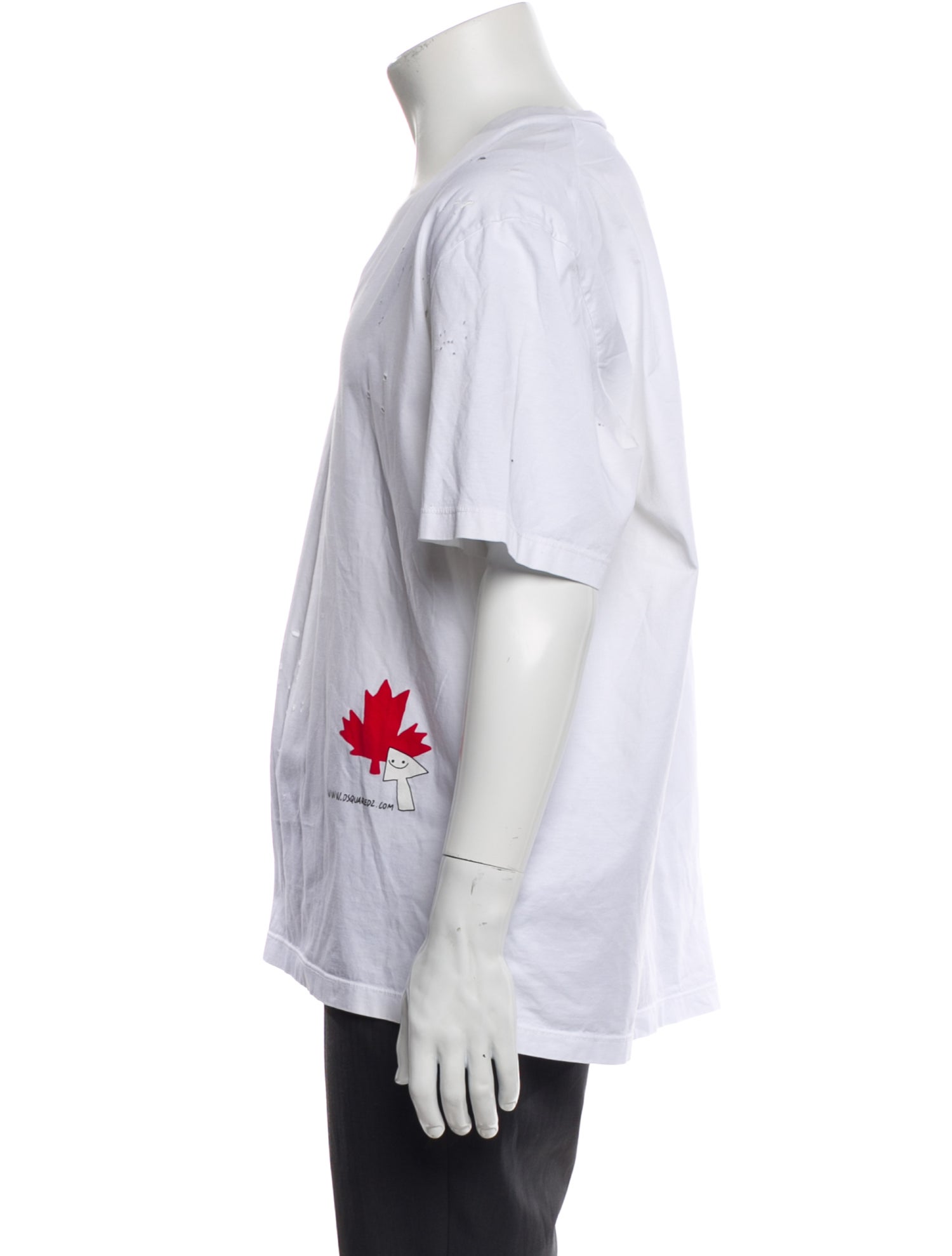 Dsquared² Graphic Print V-Neck T-Shirt