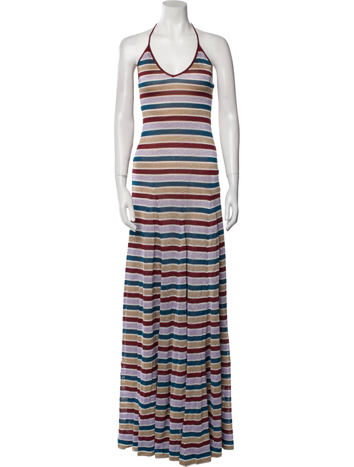 Dsquared² Striped Long Dress