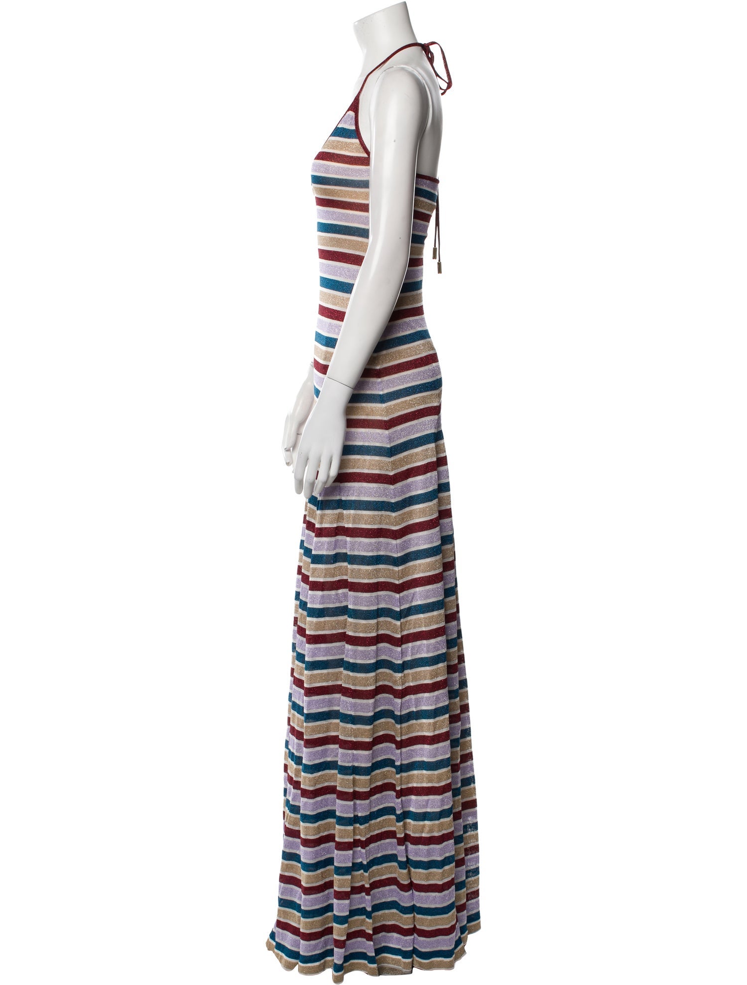 Dsquared² Striped Long Dress