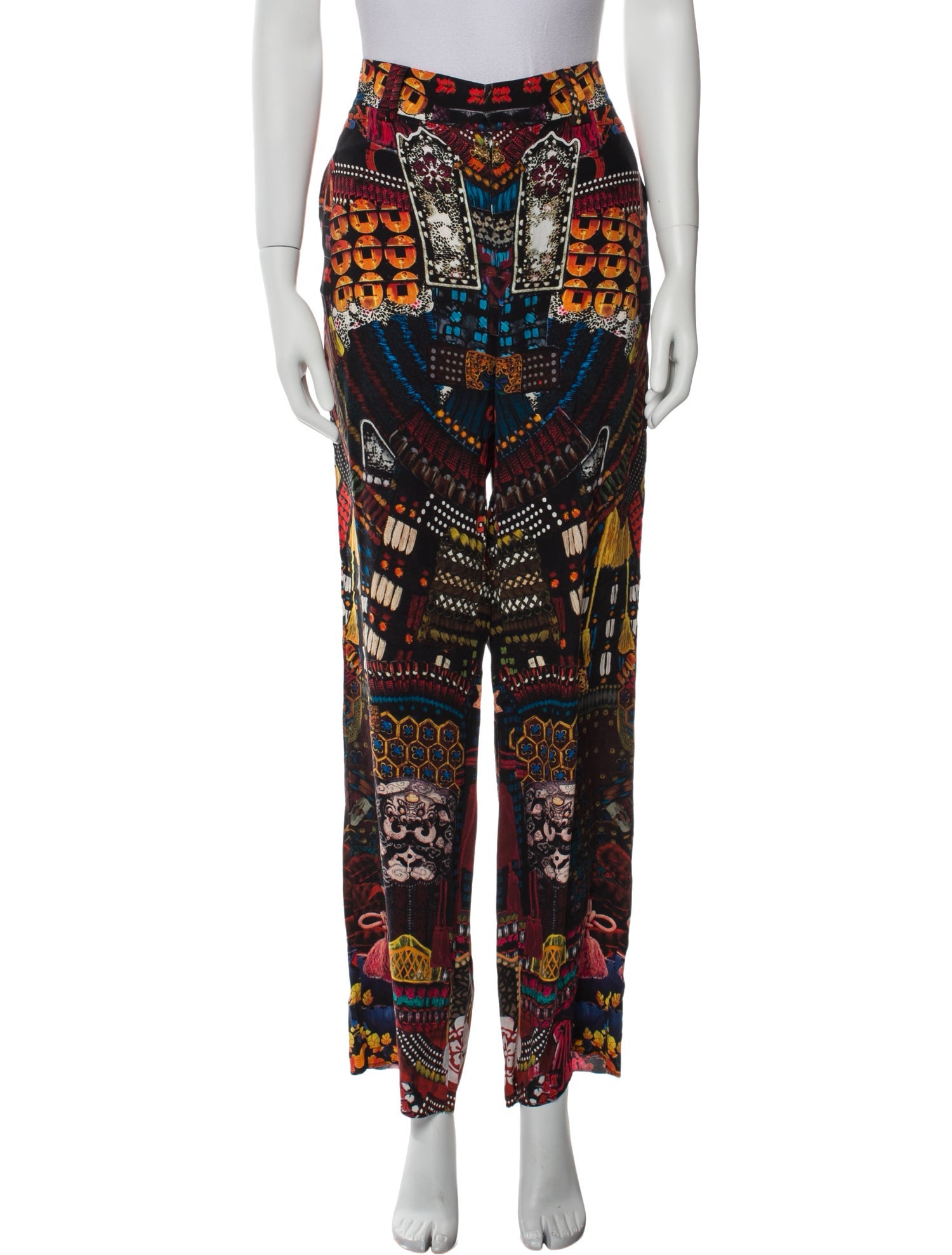 Dsquared² Silk Wide Leg Pants