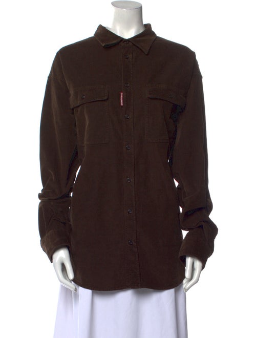 Dsquared² Long Sleeve Button-Up Top