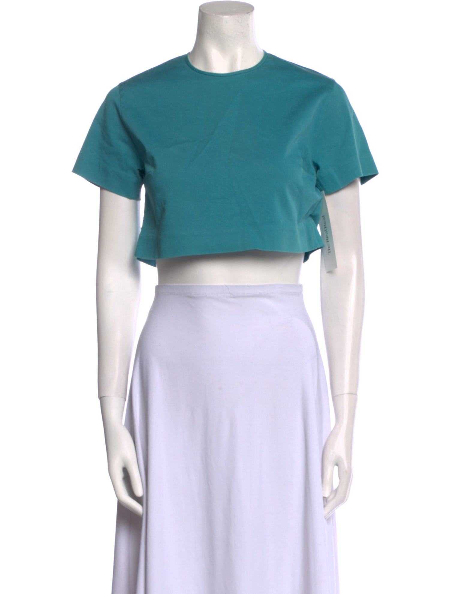 Dsquared² Crew Neck Short Sleeve Crop Top