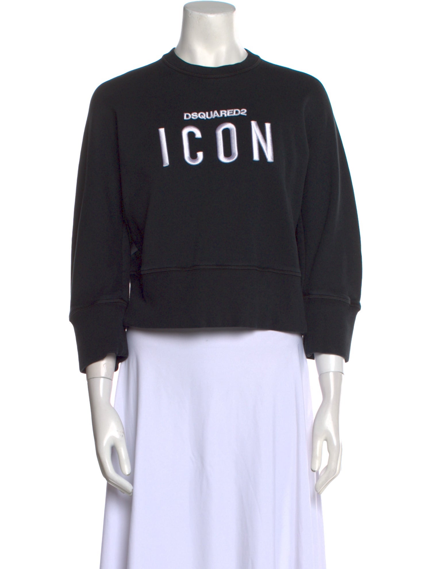 Dsquared² Graphic Print Crew Neck Sweater