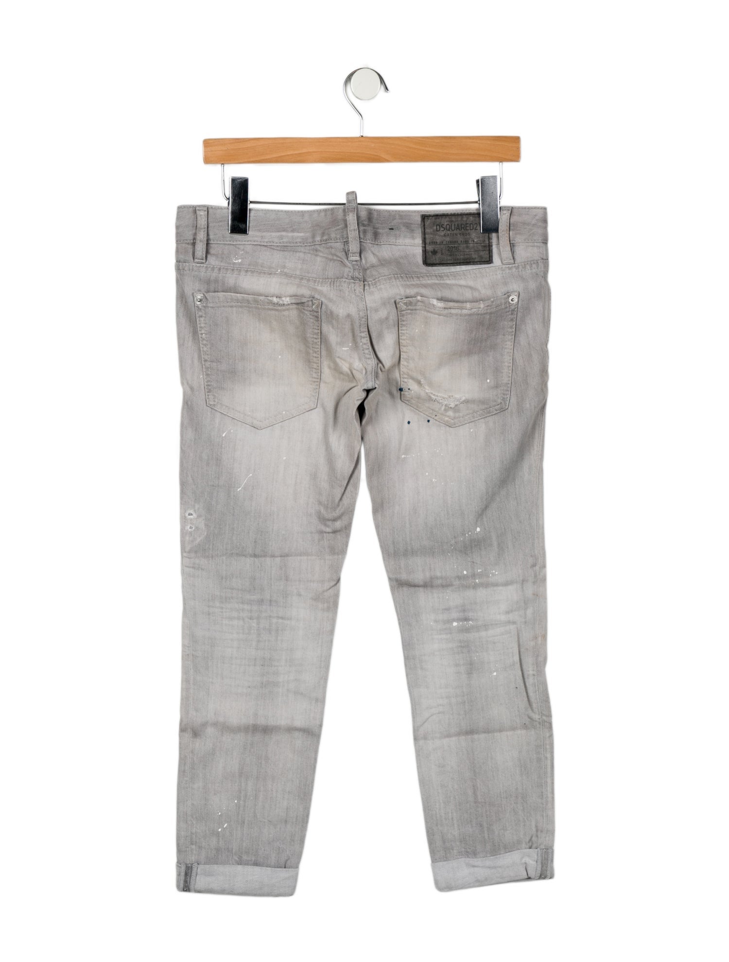 Dsquared² Low-Rise Straight Leg Jeans