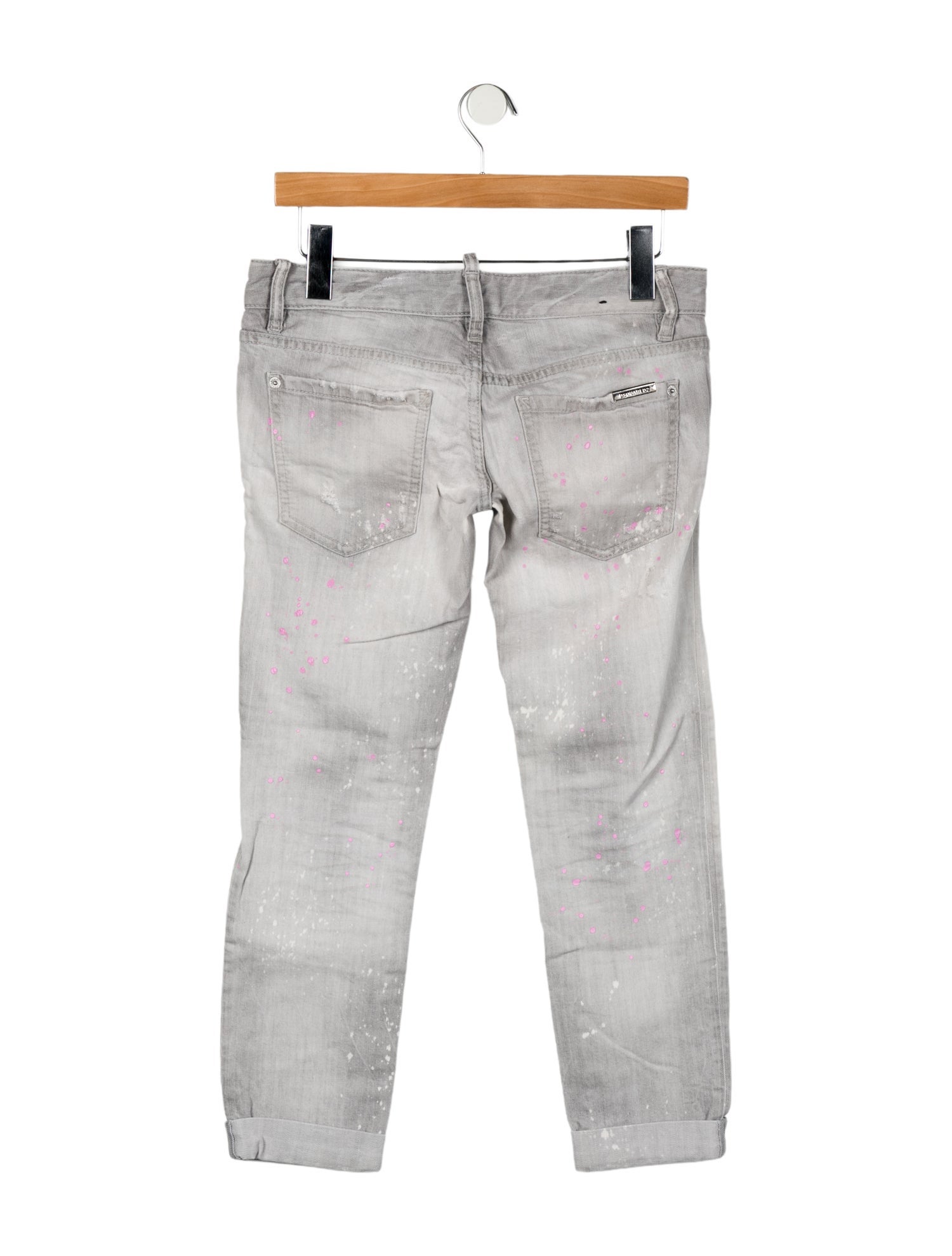 Dsquared² Low-Rise Straight Leg Jeans