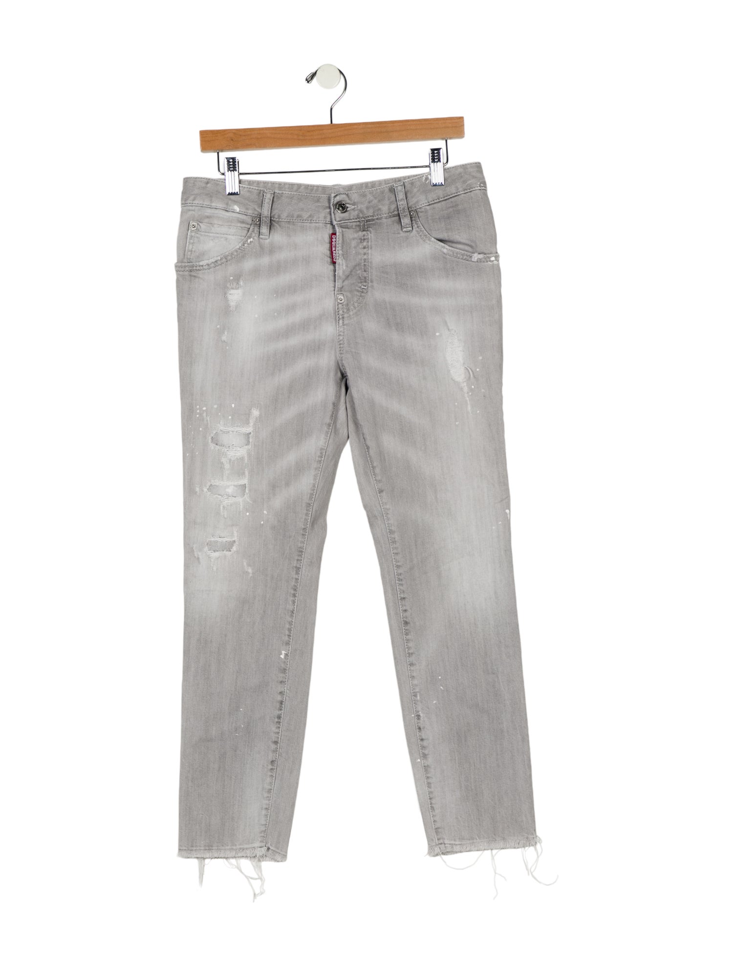 Dsquared² Mid-Rise Straight Leg Jeans