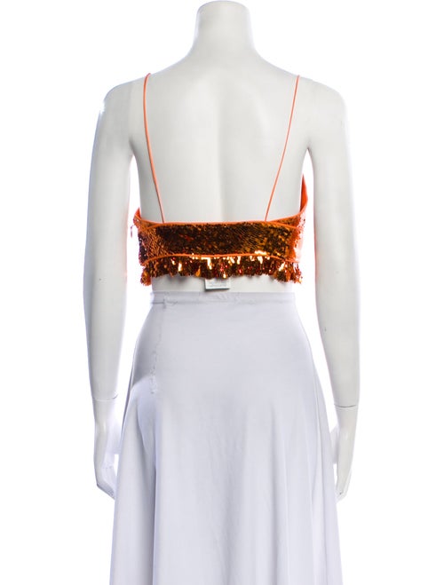 Dsquared² Patterned V-Neck Crop Top