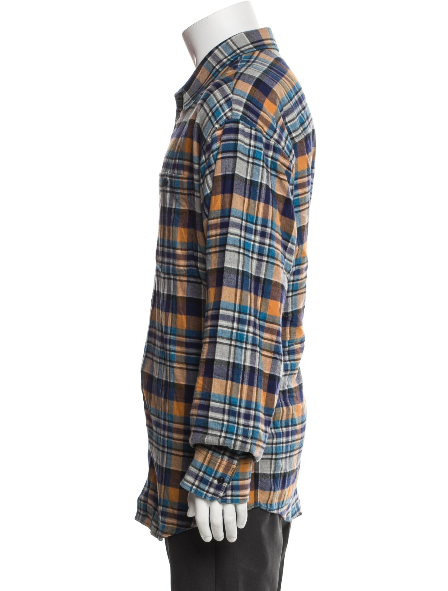 Dsquared² Plaid Print Long Sleeve Shirt