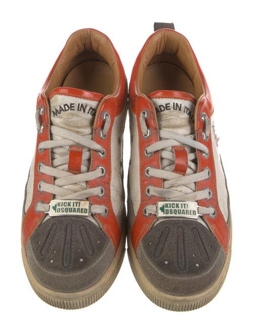 Dsquared² Leather Printed Sneakers