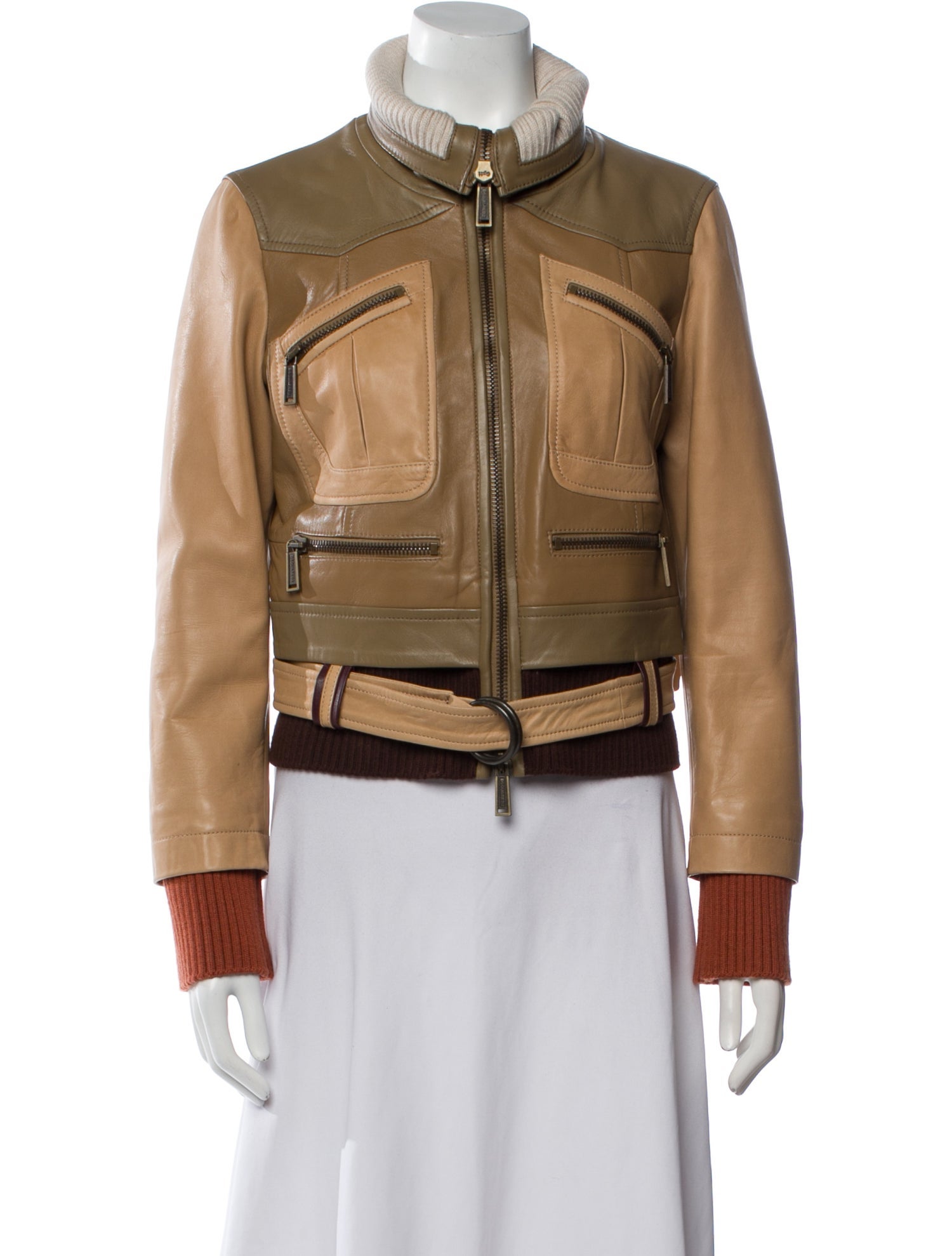 Dsquared² 2021 Leather Biker Jacket