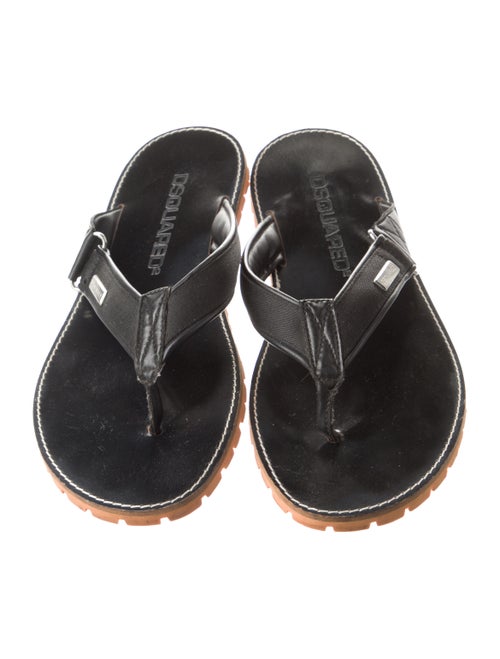 Dsquared² Leather Flip Flops