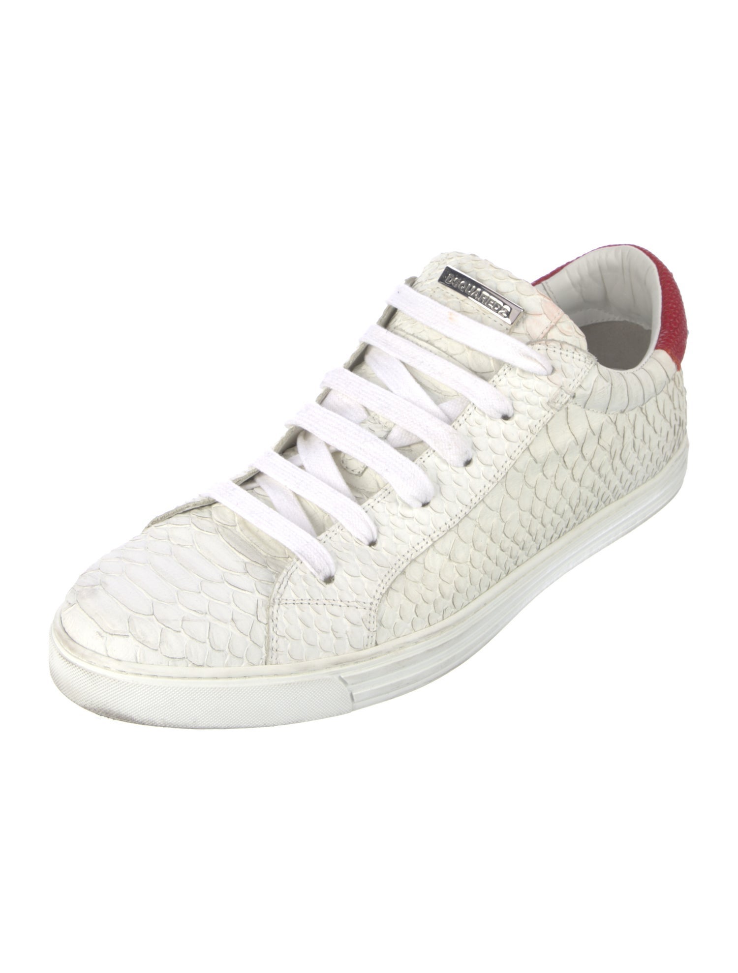 Dsquared² Leather Animal Print Sneakers