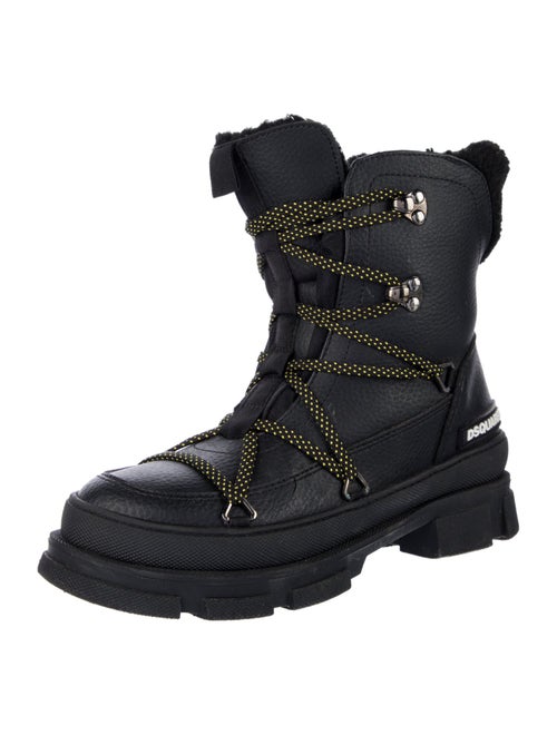Dsquared² Leather Combat Boots