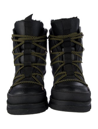 Dsquared² Leather Combat Boots