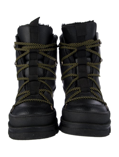 Dsquared² Leather Combat Boots