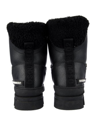 Dsquared² Leather Combat Boots