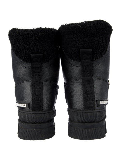 Dsquared² Leather Combat Boots