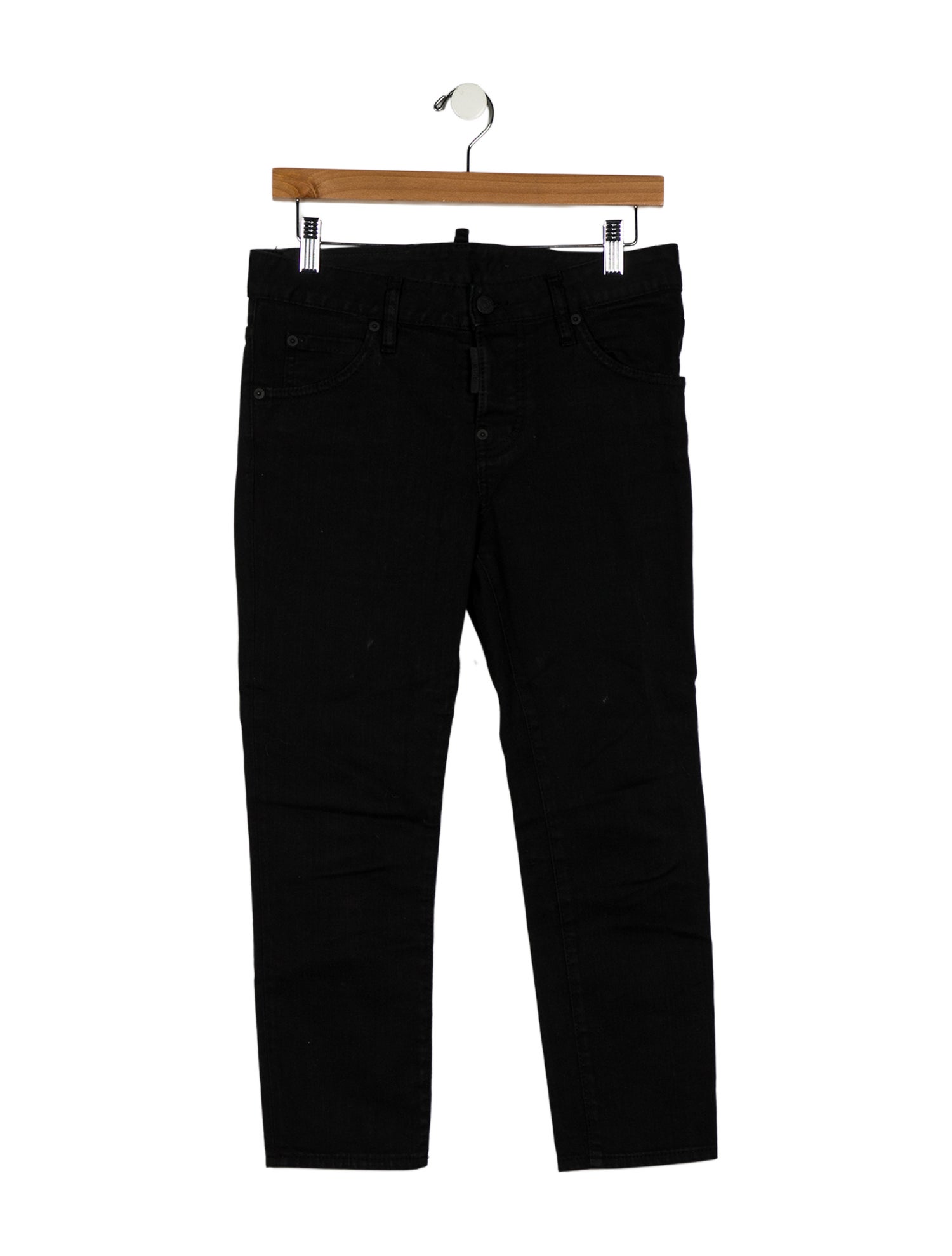 Dsquared² High-Rise Straight Leg Jeans