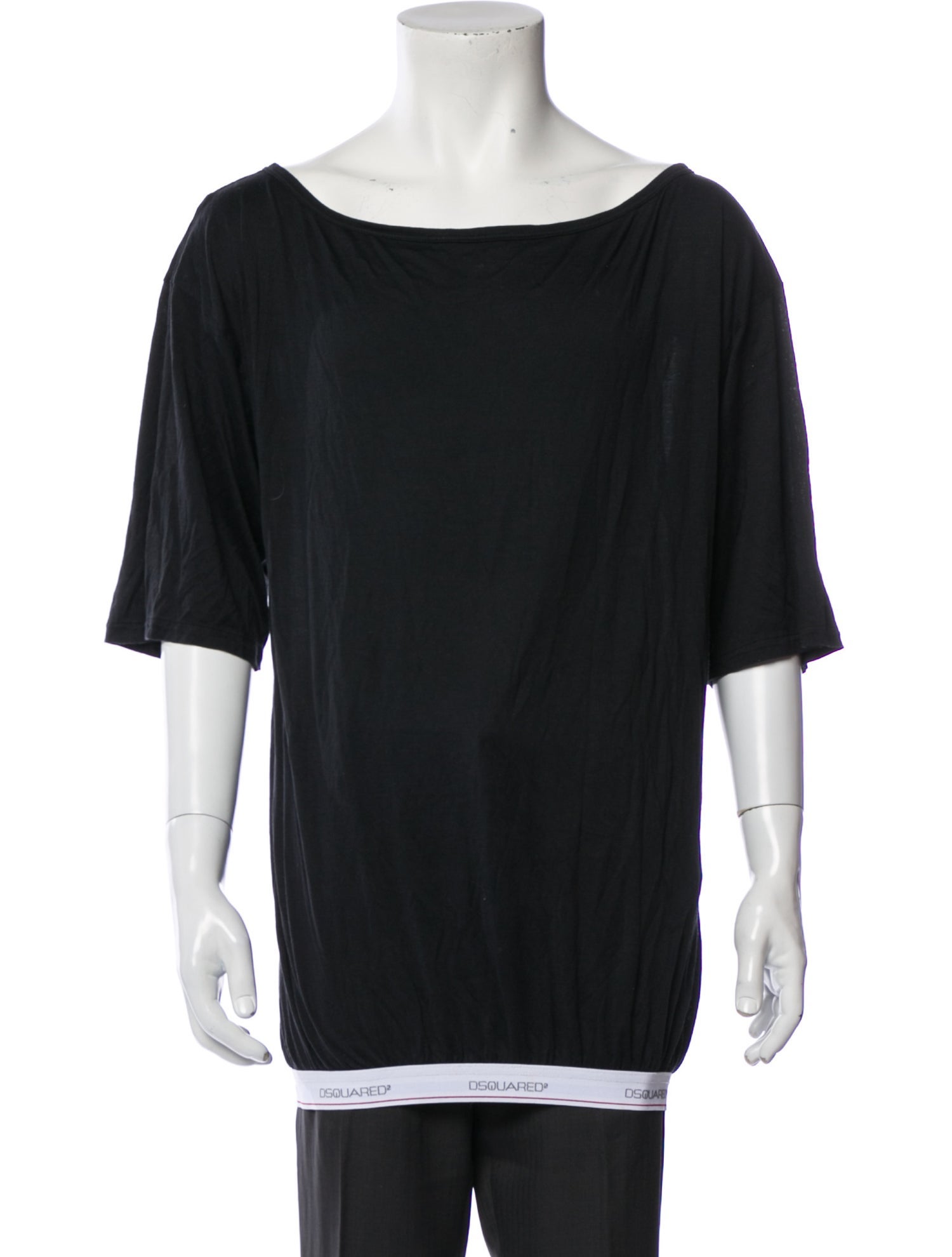 Dsquared² Silk Scoop Neck T-Shirt