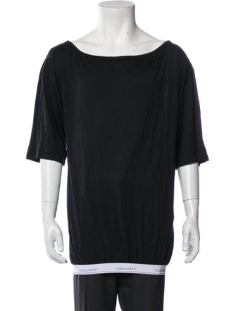 Dsquared² Silk Scoop Neck T-Shirt
