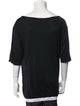 Dsquared² Silk Scoop Neck T-Shirt