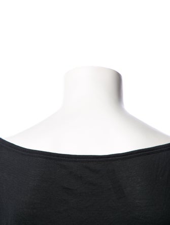 Dsquared² Silk Scoop Neck T-Shirt