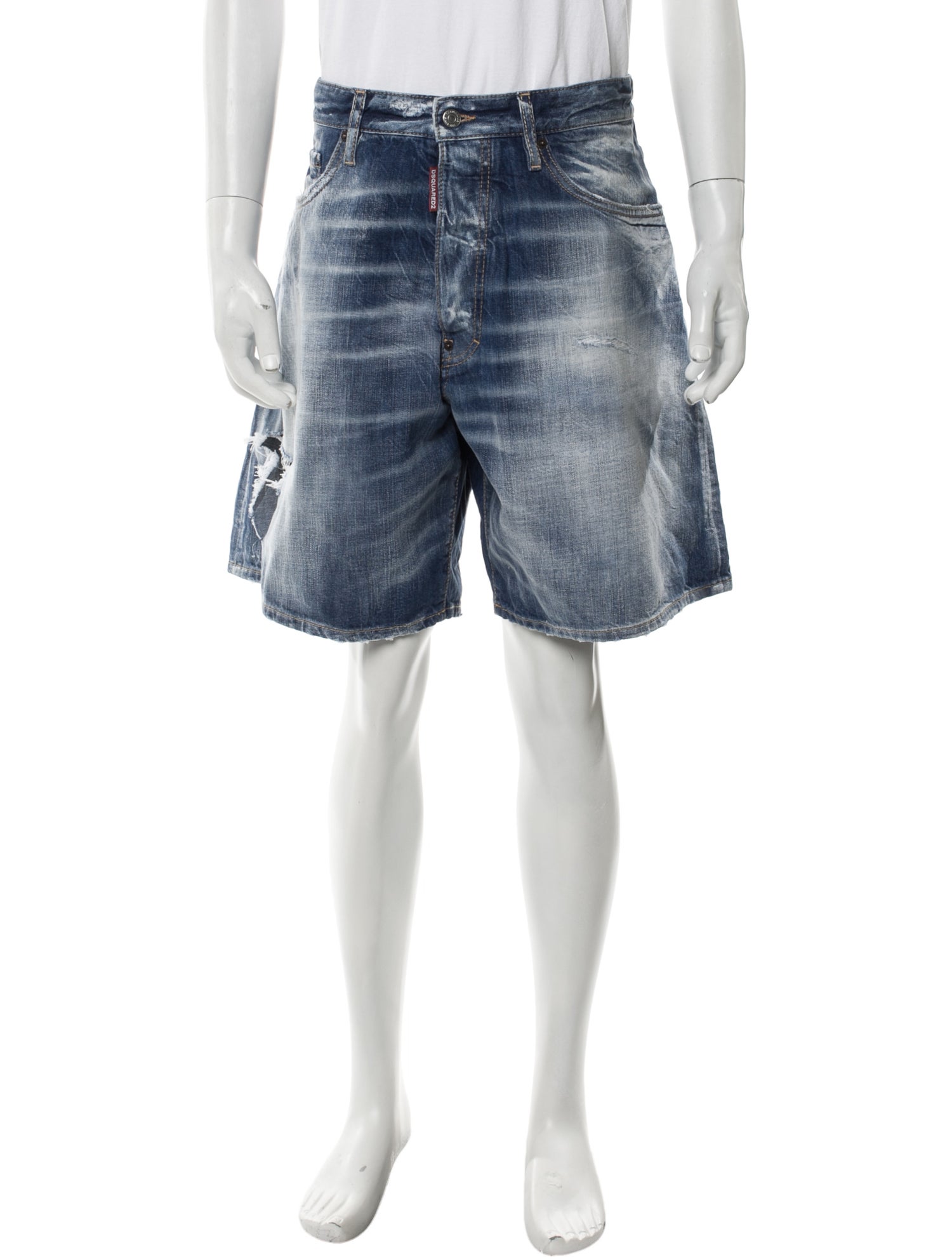 ショートパンツ adidas x Jeremy Scott Denim Shorts adidas X Jeremy Scott Denim Shorts - Blue | Free Shipping