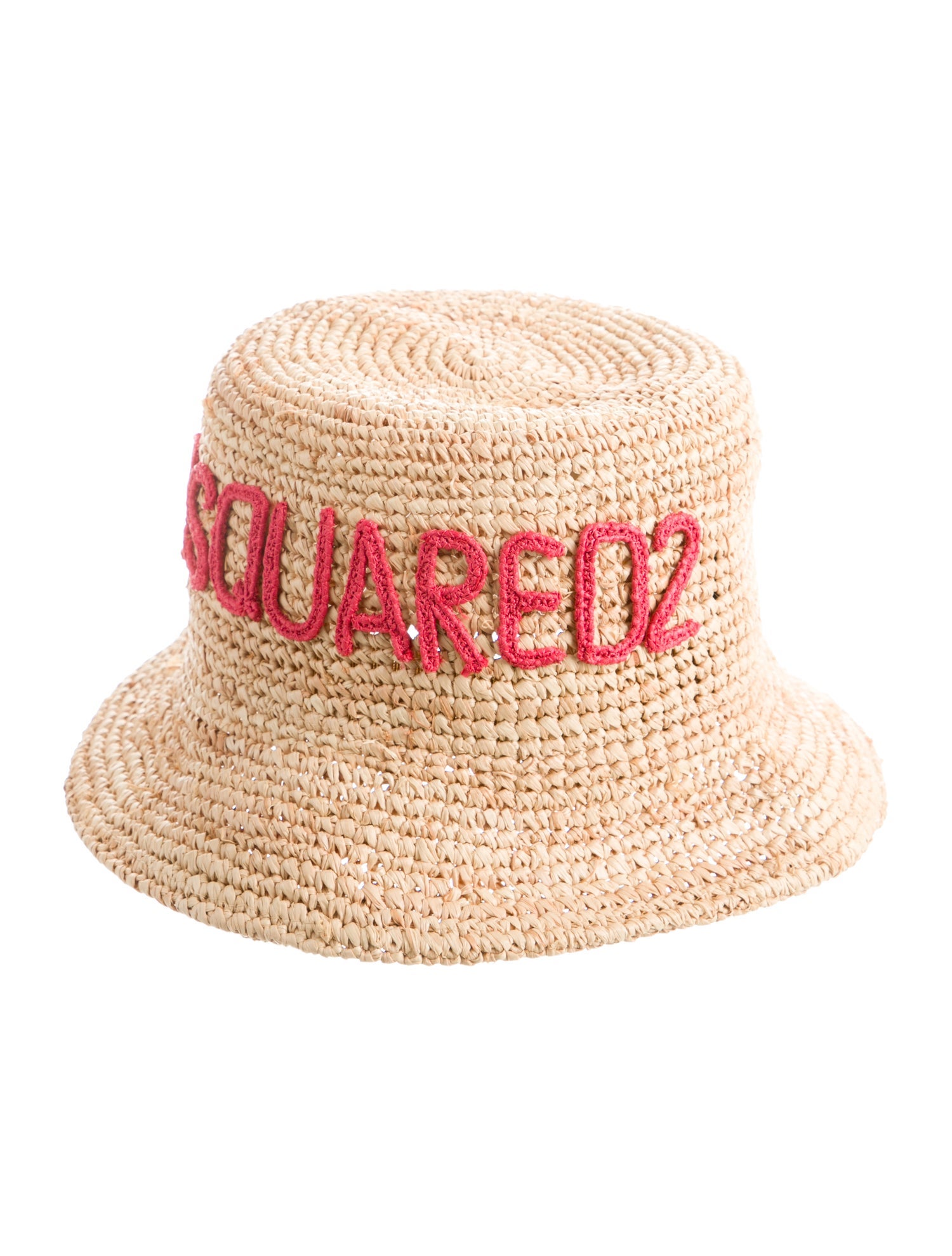 Dsquared² Raffia Woven Bucket Hat