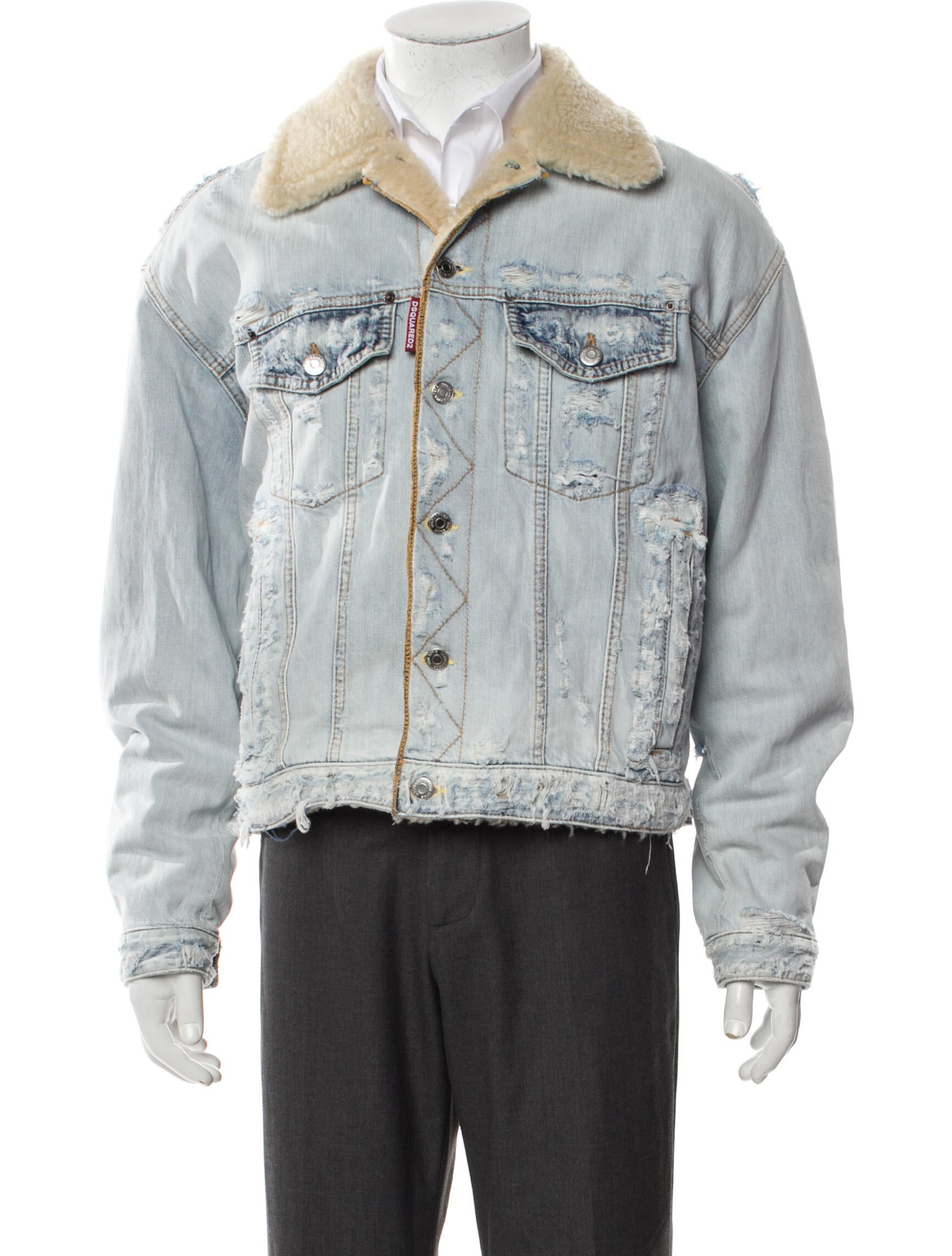 Dsquared² Graphic Print Denim Jacket