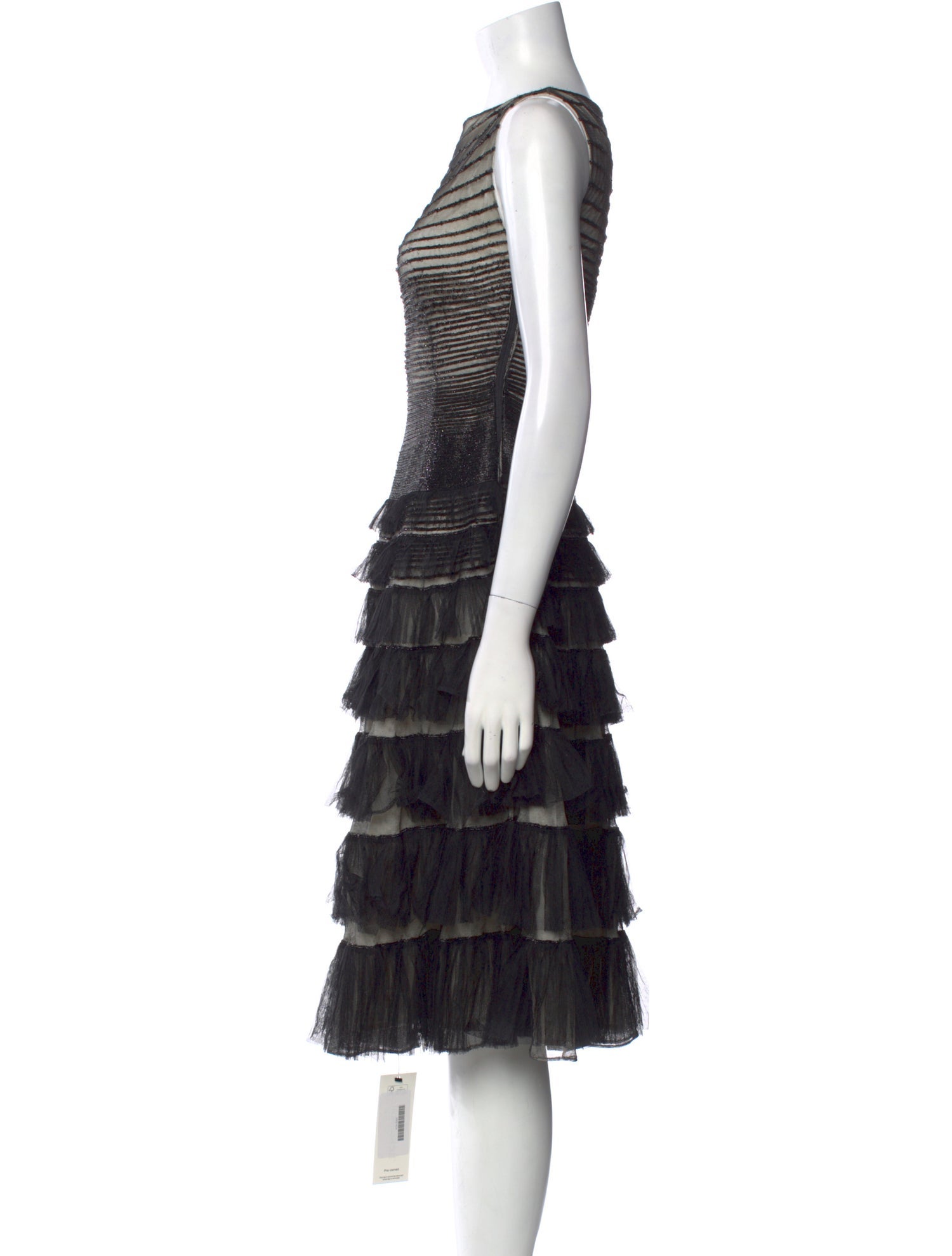 Dsquared² Striped Midi Length Dress