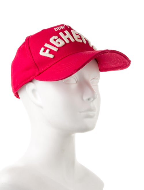 Dsquared² Cotton Printed Logo Baseball Cap With Buckle Closure