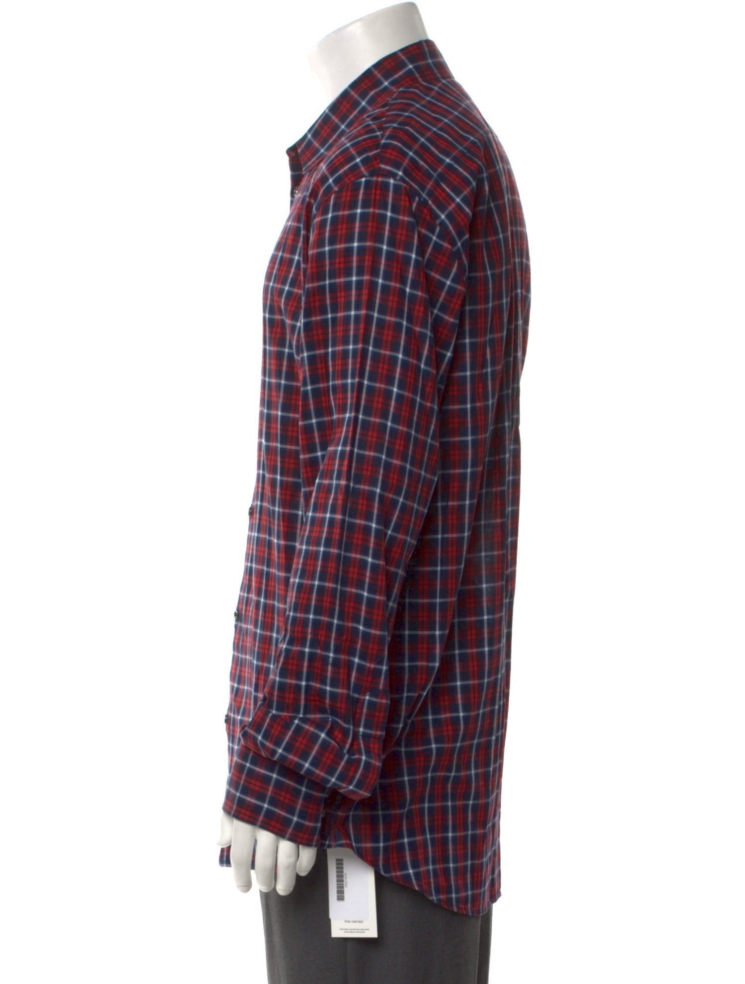 Dsquared² Plaid Print Long Sleeve Shirt