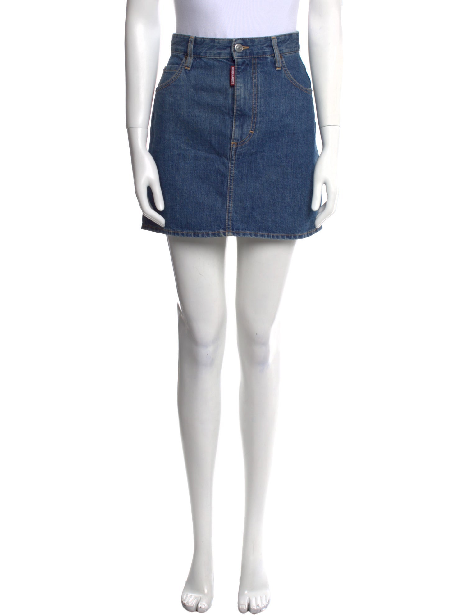 Dsquared² Distressed Accents Mini Skirt