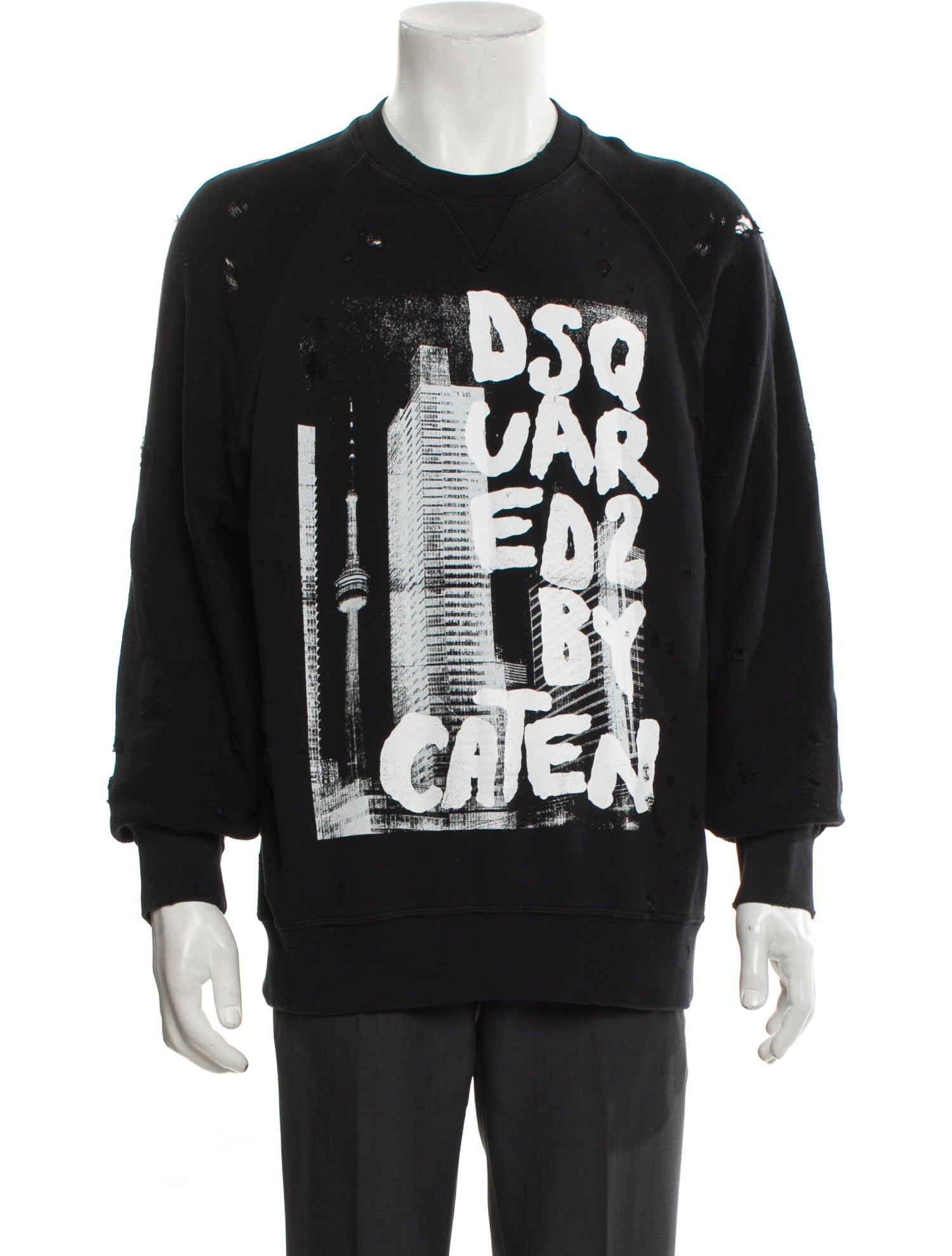 Dsquared² Graphic Print Crew Neck Sweatshirt
