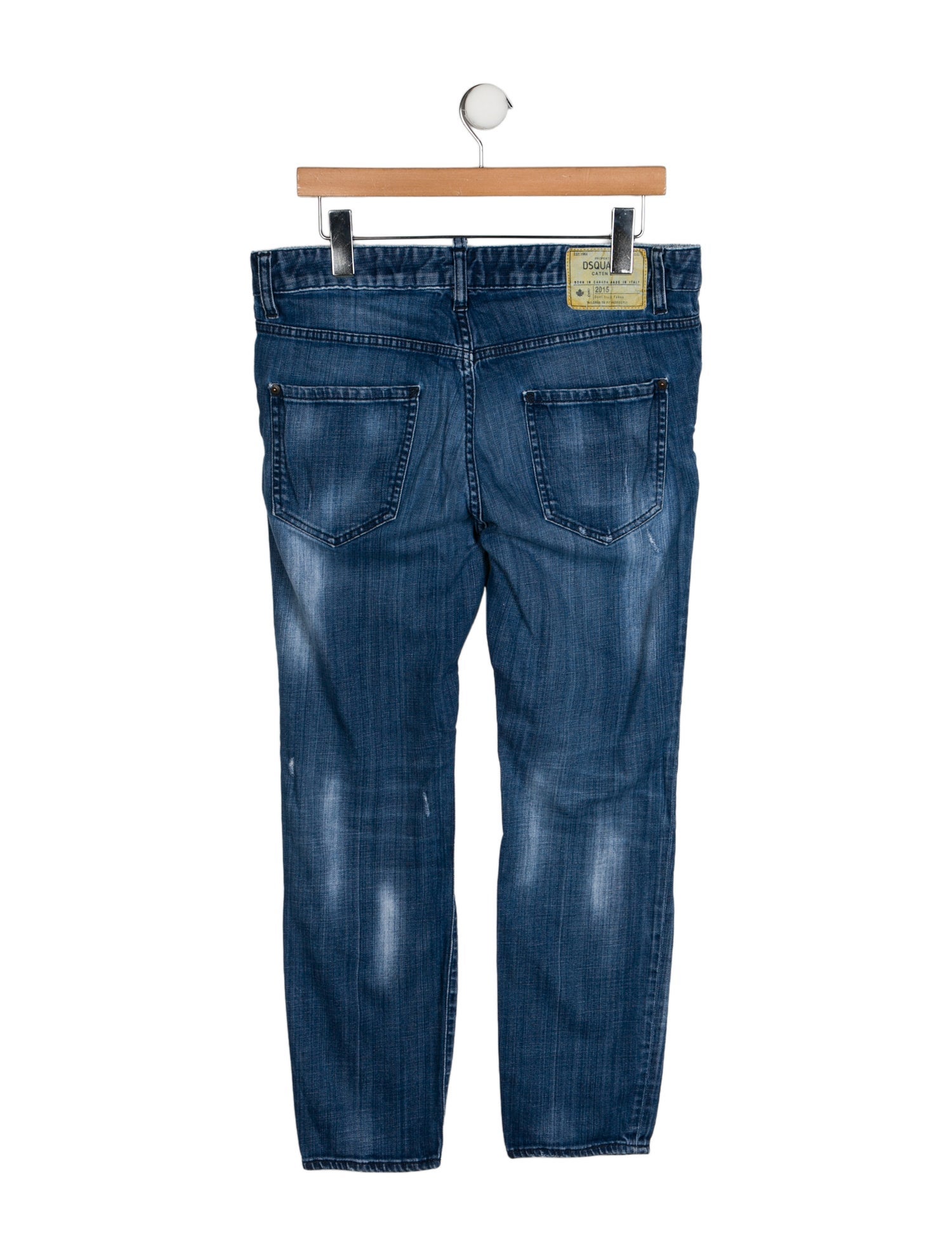Dsquared² Mid-Rise Straight Leg Jeans