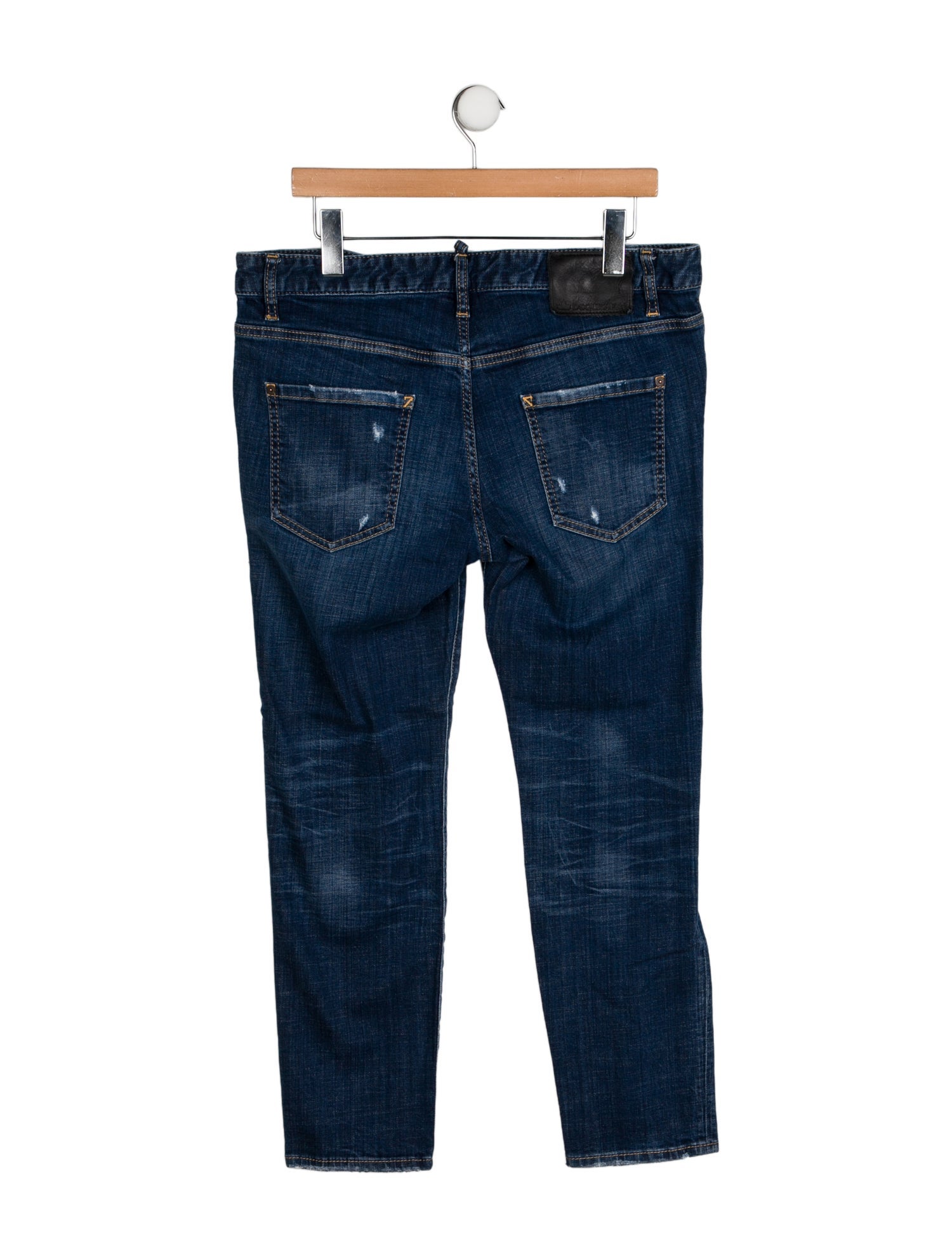 Dsquared² Mid-Rise Straight Leg Jeans