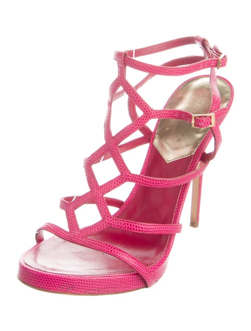 Dsquared² Embossed Leather Sandals