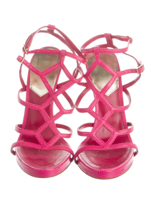 Dsquared² Embossed Leather Sandals