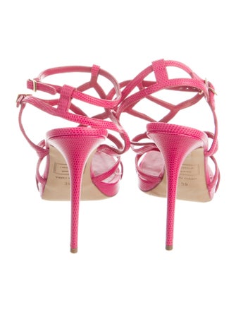 Dsquared² Embossed Leather Sandals