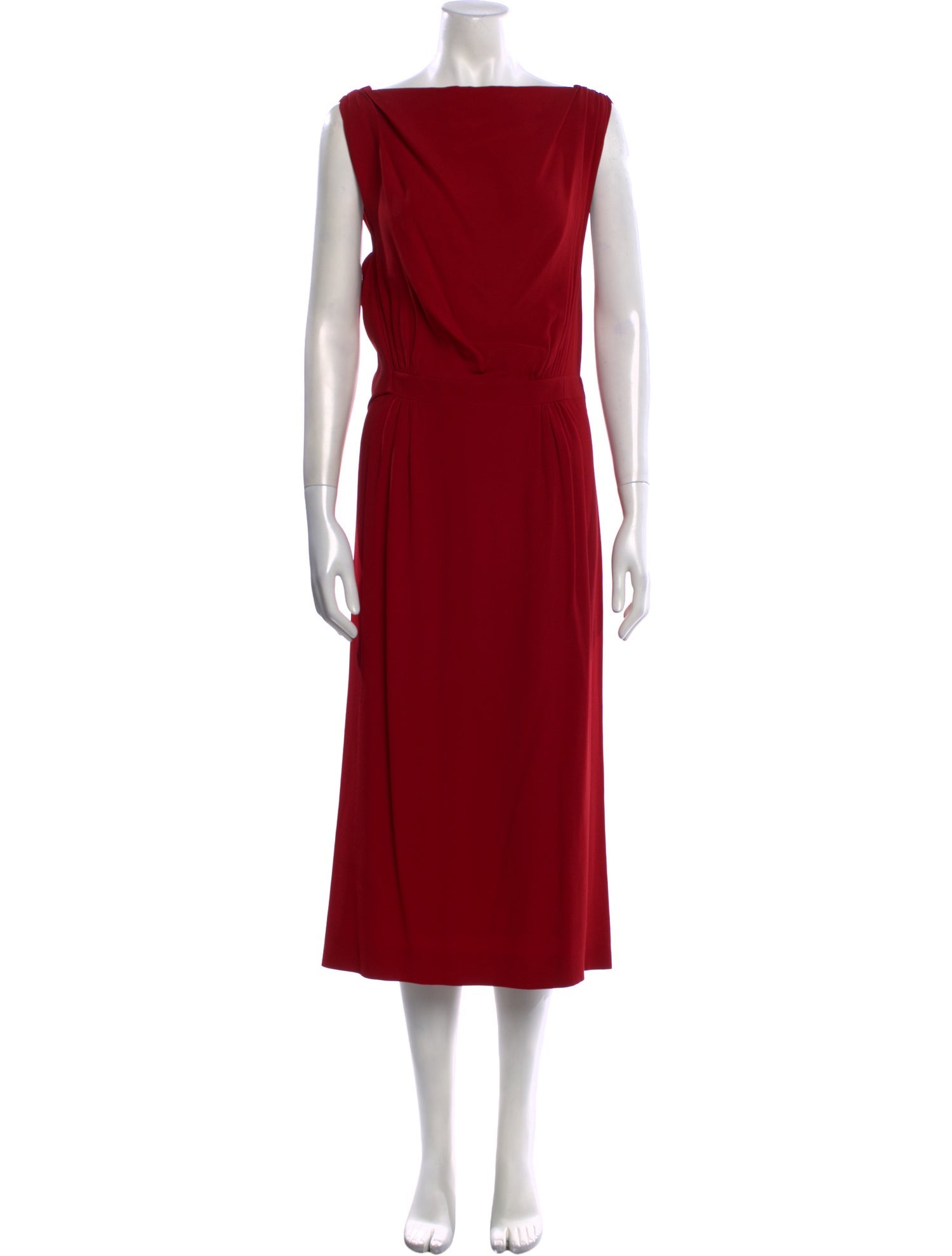 Dsquared² Bateau Neckline Midi Length Dress