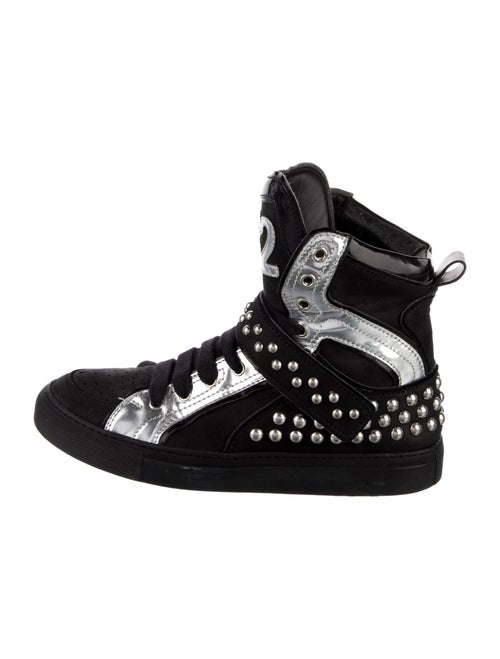 Dsquared² Leather Printed Sneakers