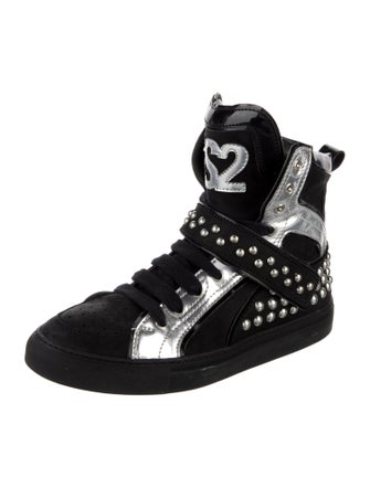 Dsquared² Leather Printed Sneakers