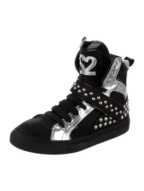 Dsquared² Leather Printed Sneakers