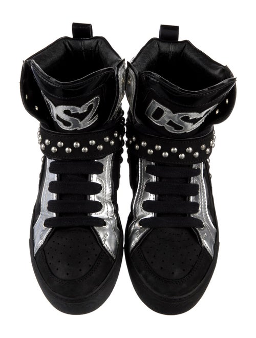 Dsquared² Leather Printed Sneakers