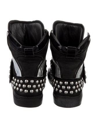 Dsquared² Leather Printed Sneakers