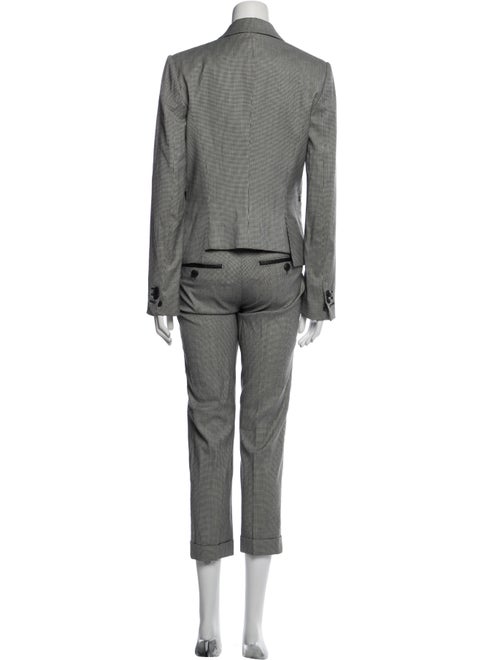 Dsquared² Wool Plaid Print Pantsuit