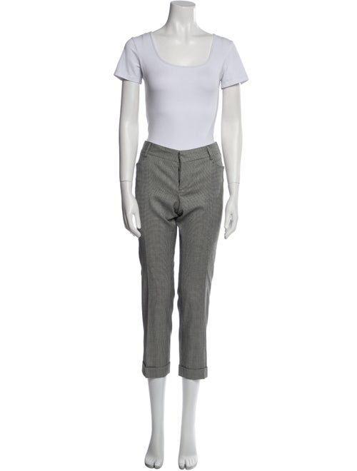 Dsquared² Wool Plaid Print Pantsuit